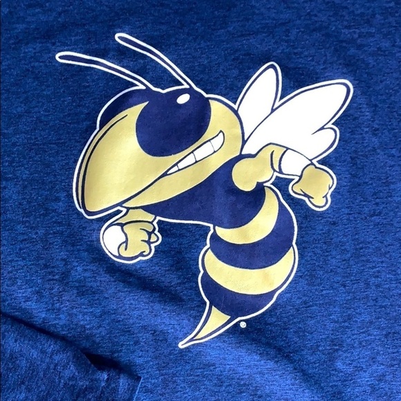 Buzz Georgia Institute of Technology Champion long sleeve navy Top - Picture 3 of 7